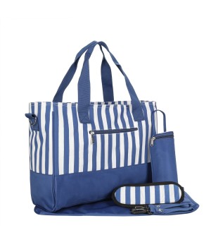 Striped Unisex Diaper Bag