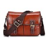 Leather Camera Messenger Bag