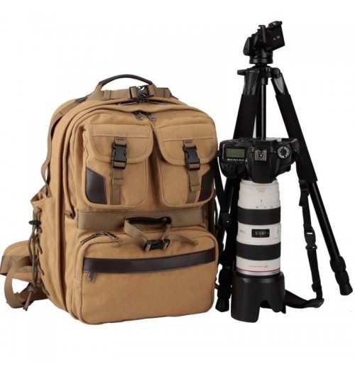 Large Canvas Camera Bag