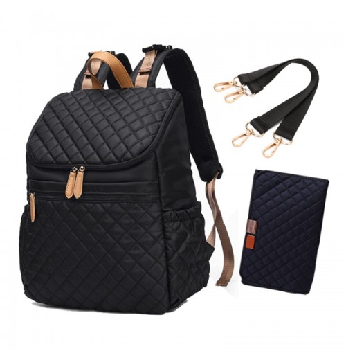 Quilted Diaper Backpack Unisex